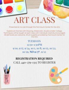 Senior Center Art Classes