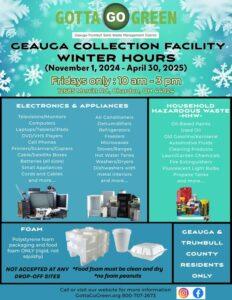 Graphic of all the waste that is collected by the Geauga Trumball Waste Management District