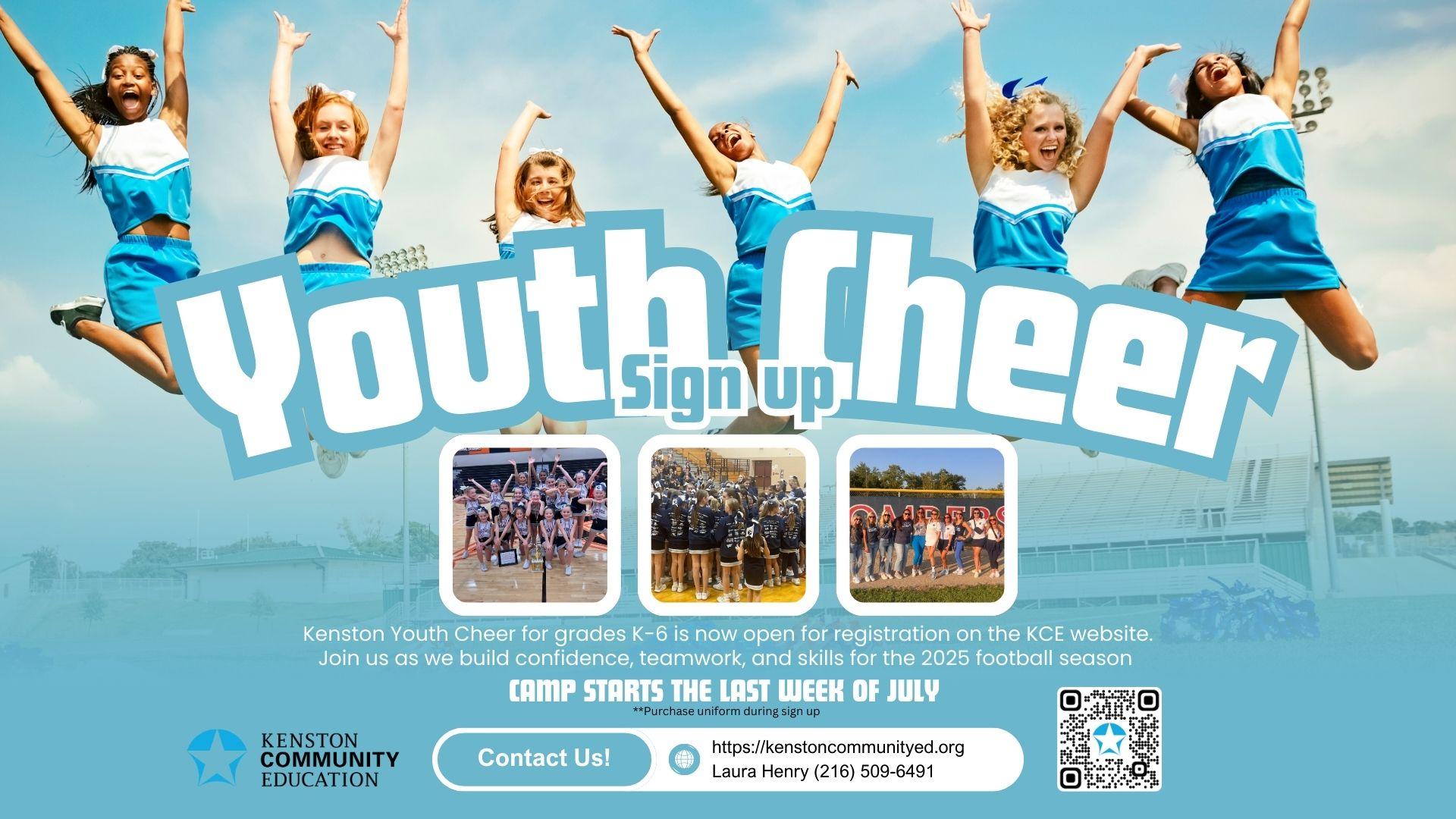 Youth Cheerleading Registration Deadline is May 31, 2025!