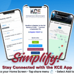 Announcement of Kenston Community Education App to help stay connected. Features Registration, Maps, game and practice schedules and cancellations