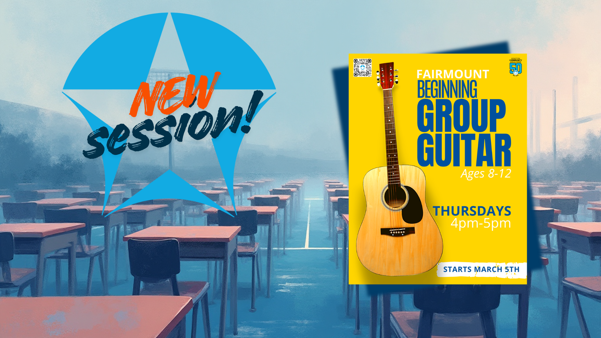 NEW Session: 🎸 Beginning Group Guitar! 