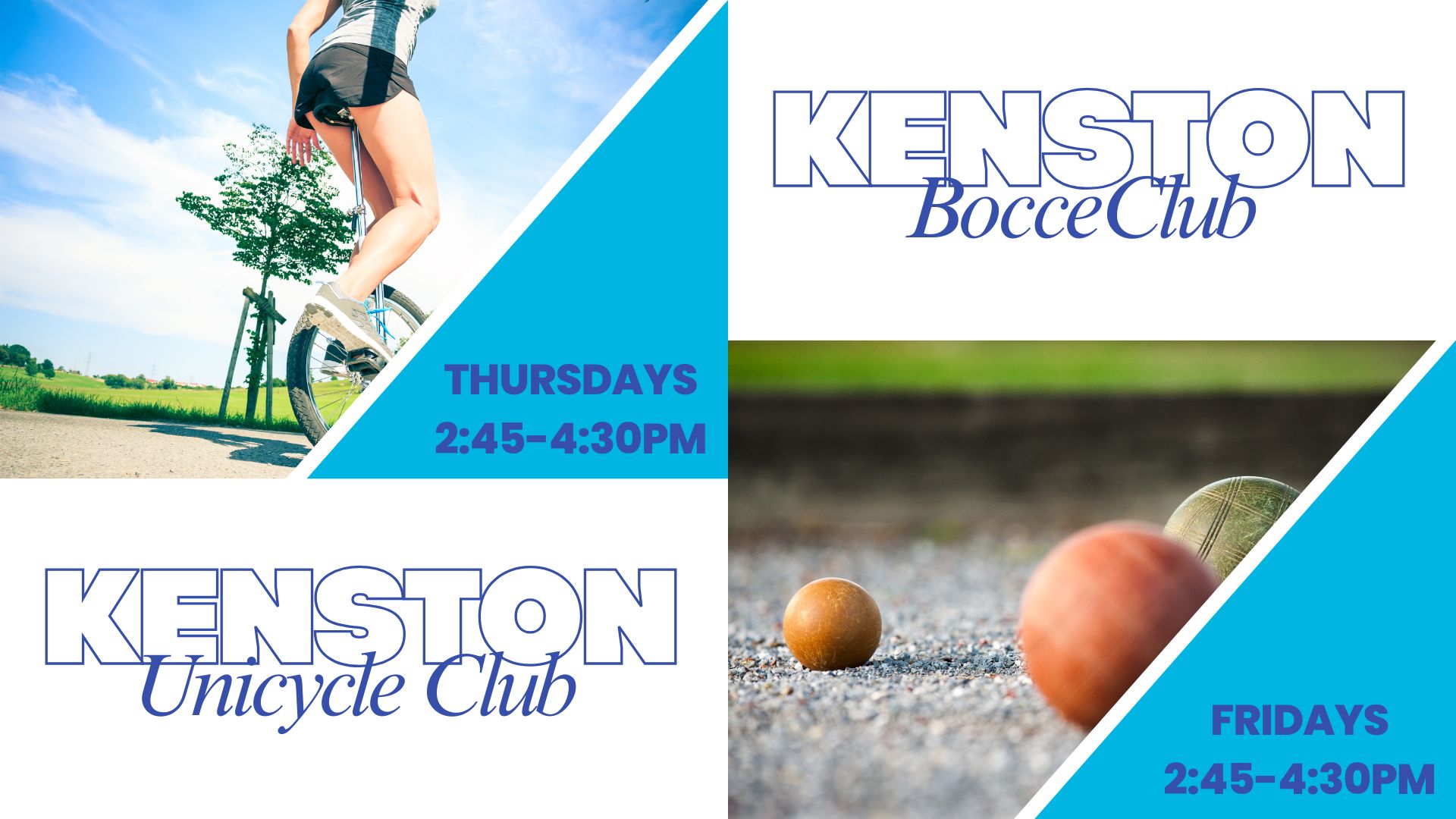 Bocce & Unicycle Clubs 2026