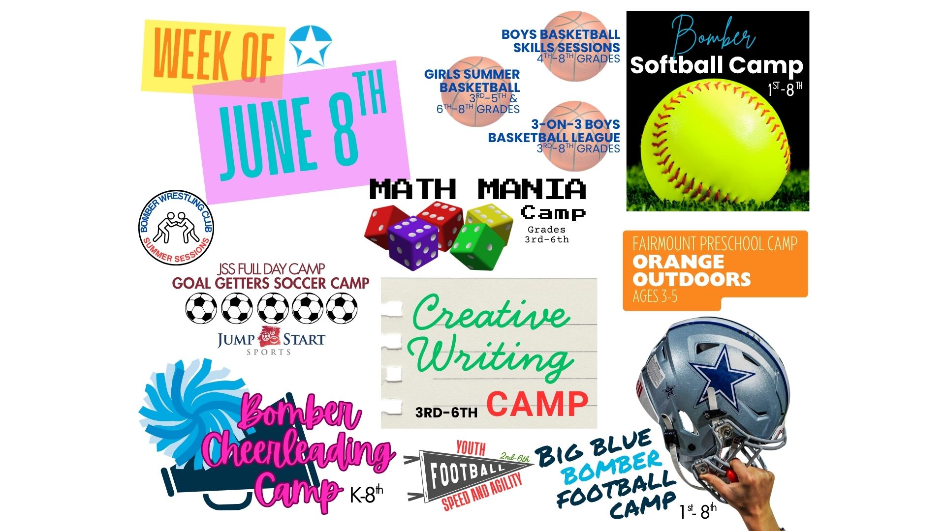 KCE Camps & Programs - Week of June 8th & 15th⭐️ 