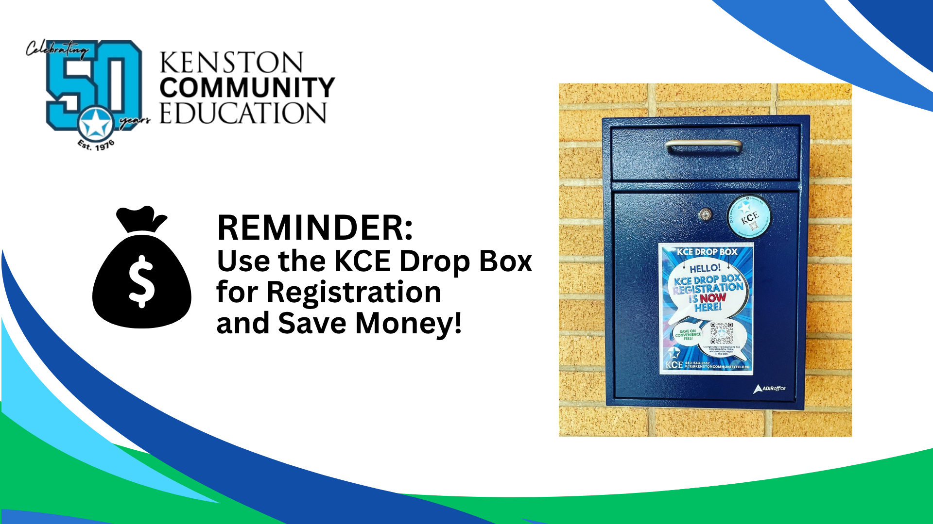 KCE Drop Box Registration