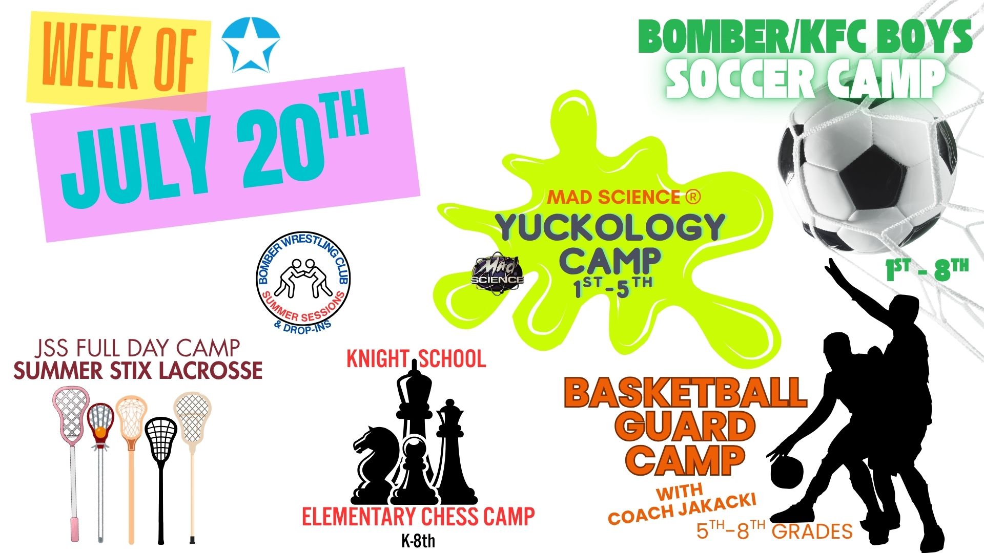 KCE Camps & Programs - Week of July 20th & 27th⭐️ 
