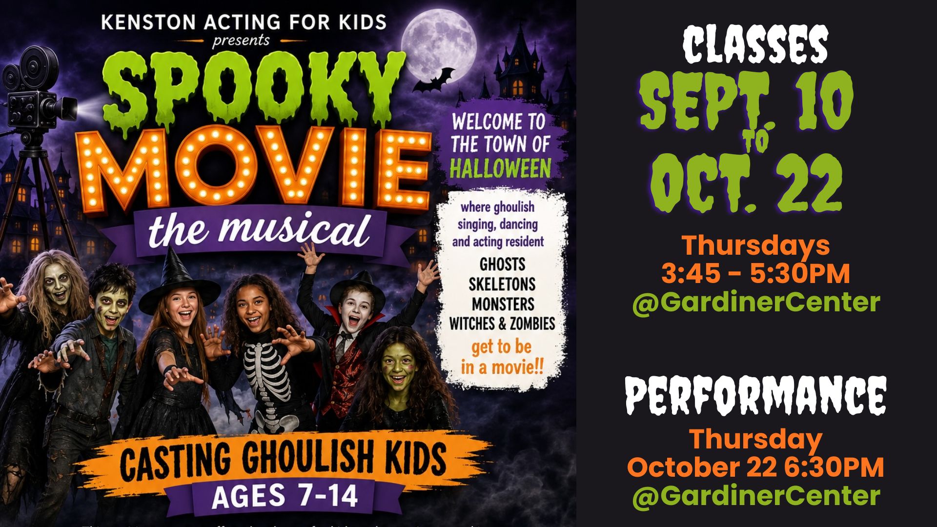 📣 Class Spotlight: Acting for Kids! 🎭  SPOOKY MOVIE