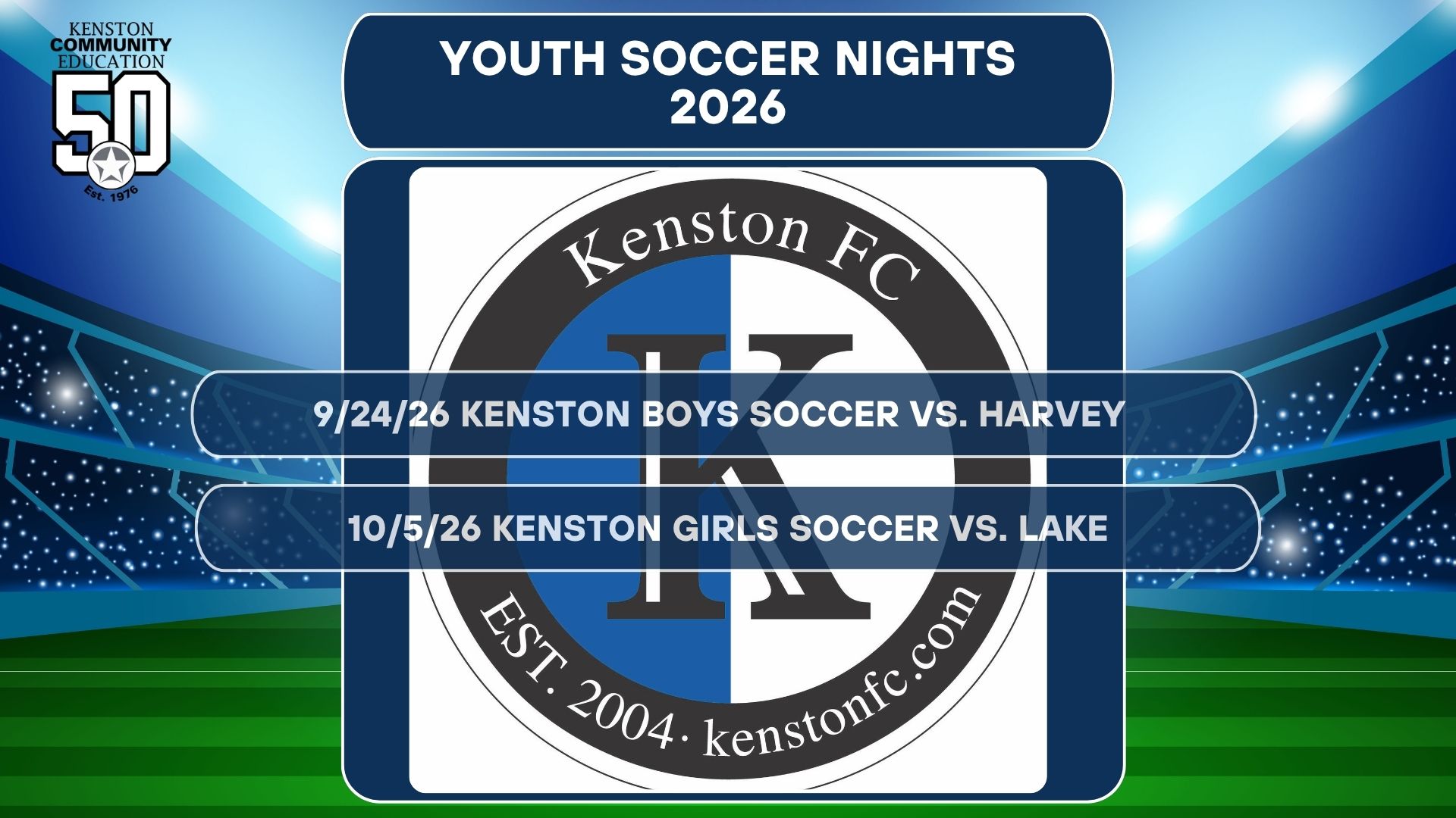 Kenston Youth Soccer Nights 2026